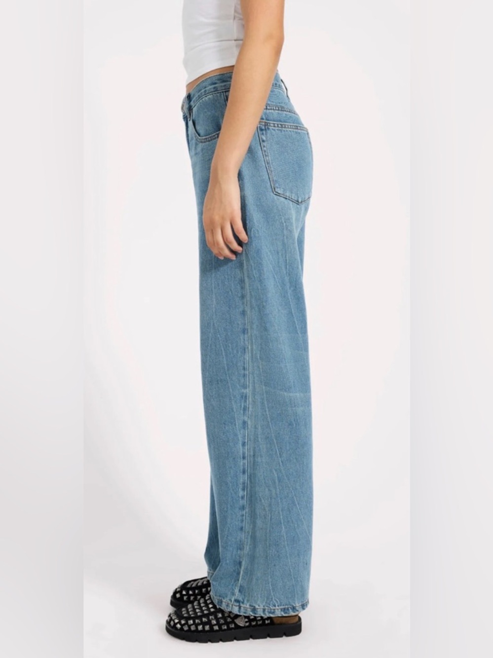 NWT One TeaspoonXFree People Baxters Denim Jeans~ Blue Crush - Picture 2 of 2